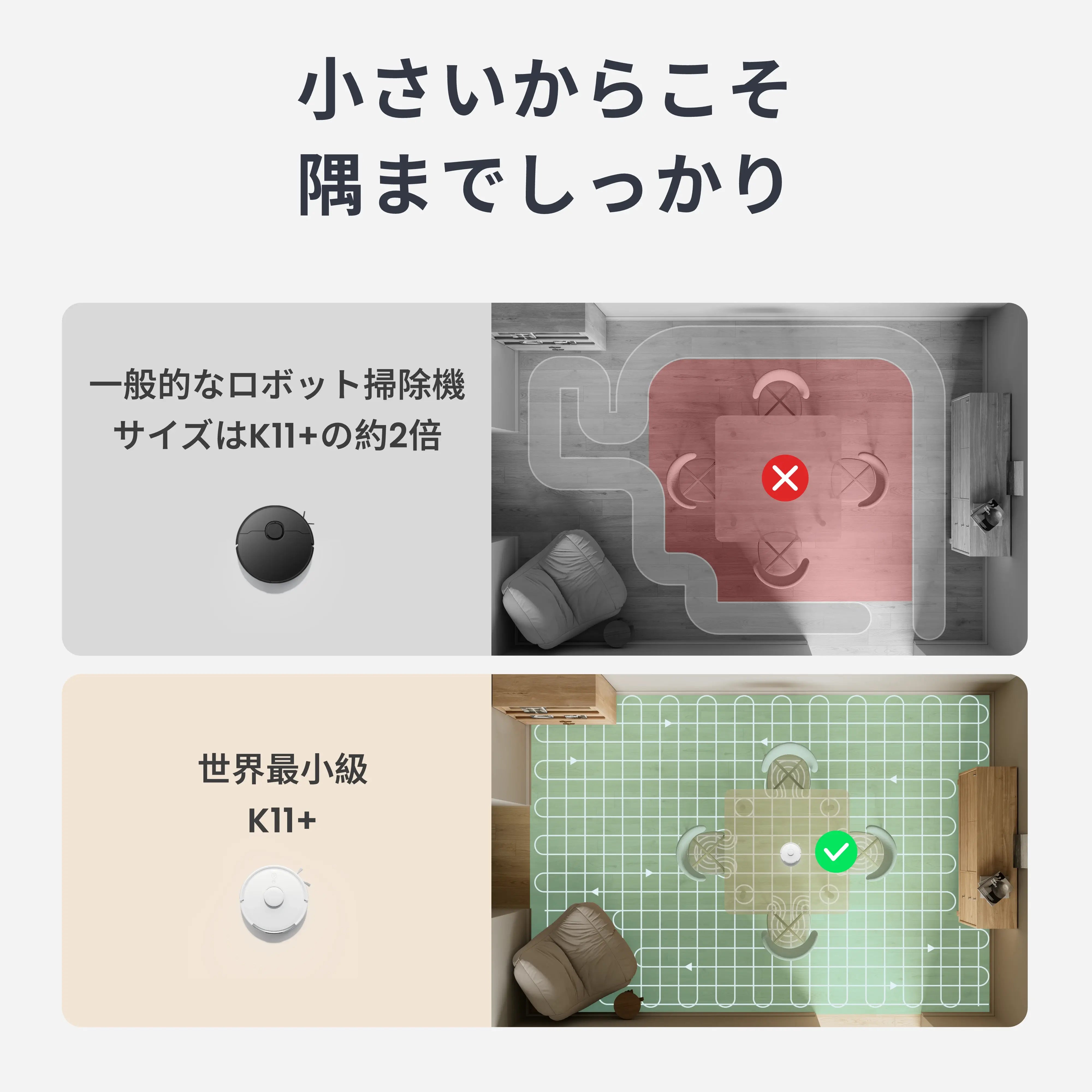 SwitchBot ロボット掃除機 K11+