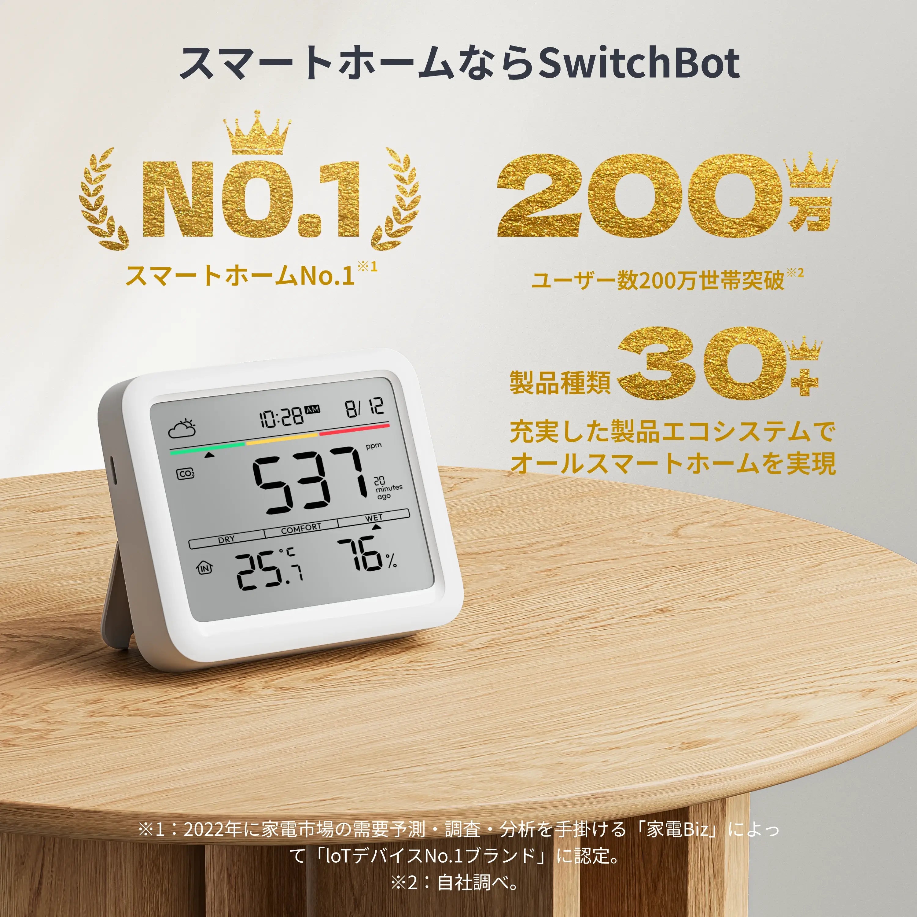SwitchBot CO2センサー(温湿度計)