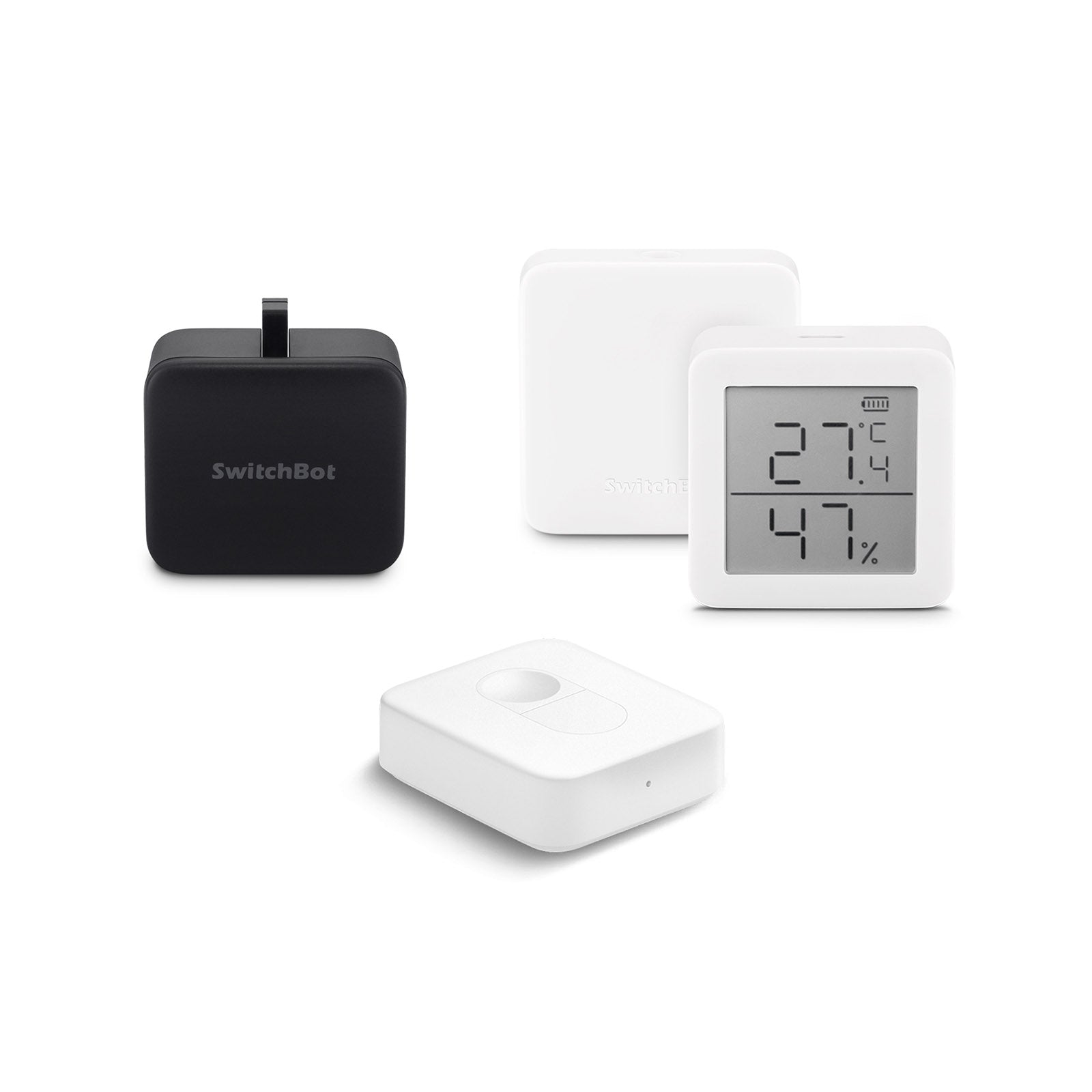 SwitchBotボットセット SwitchBot(スイッチボット) 黒 ボット+ハブミニ+リモートボタン+温湿度計