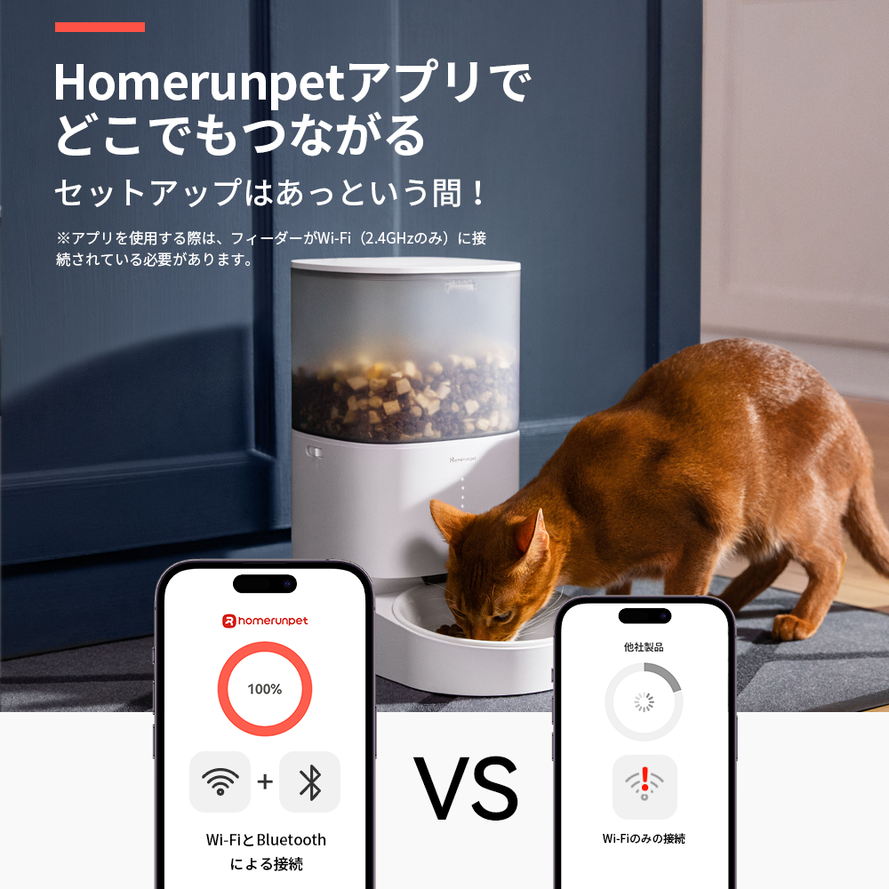 homerunPET スマートペットフィーダー 自動給餌器