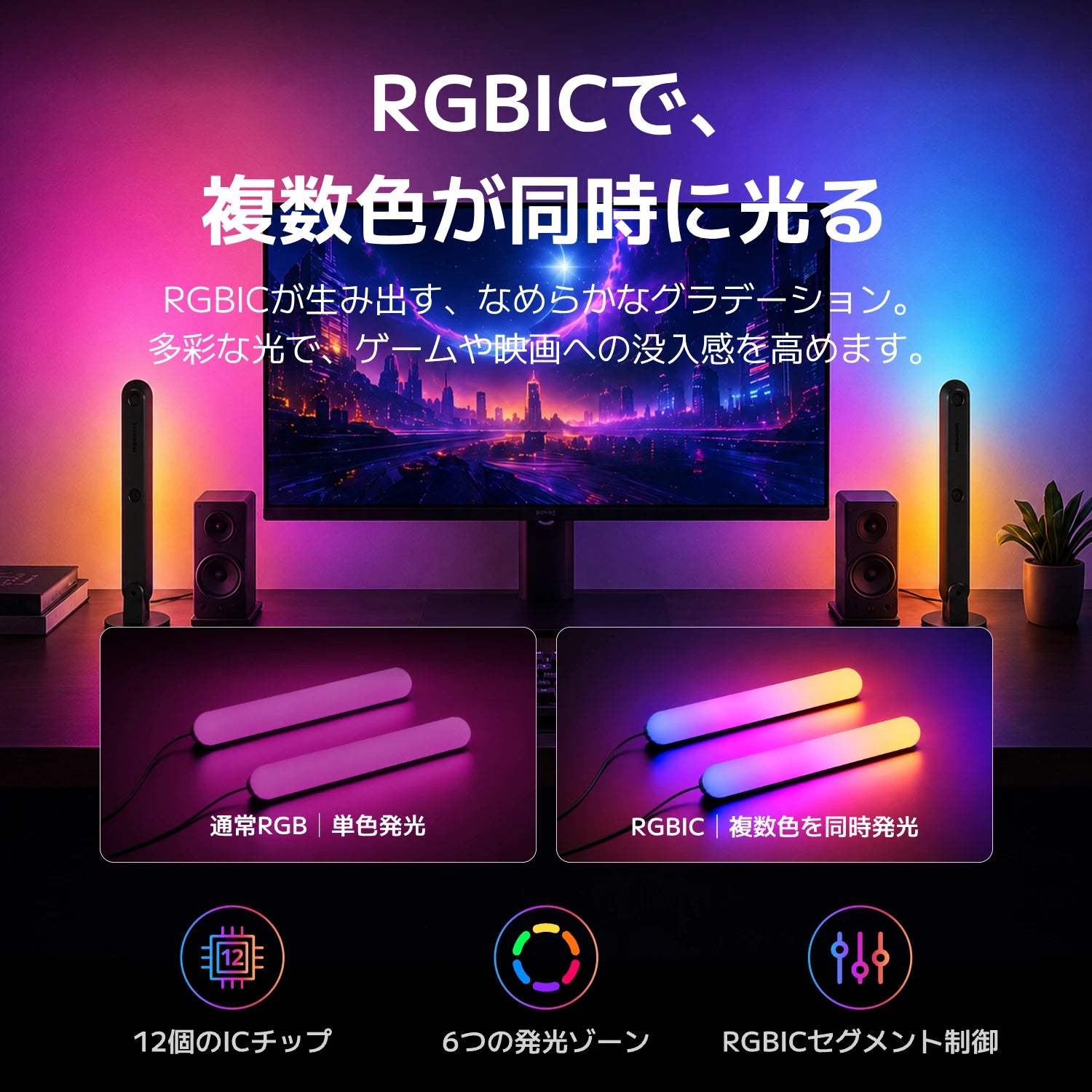 SwitchBot RGBICライトバー