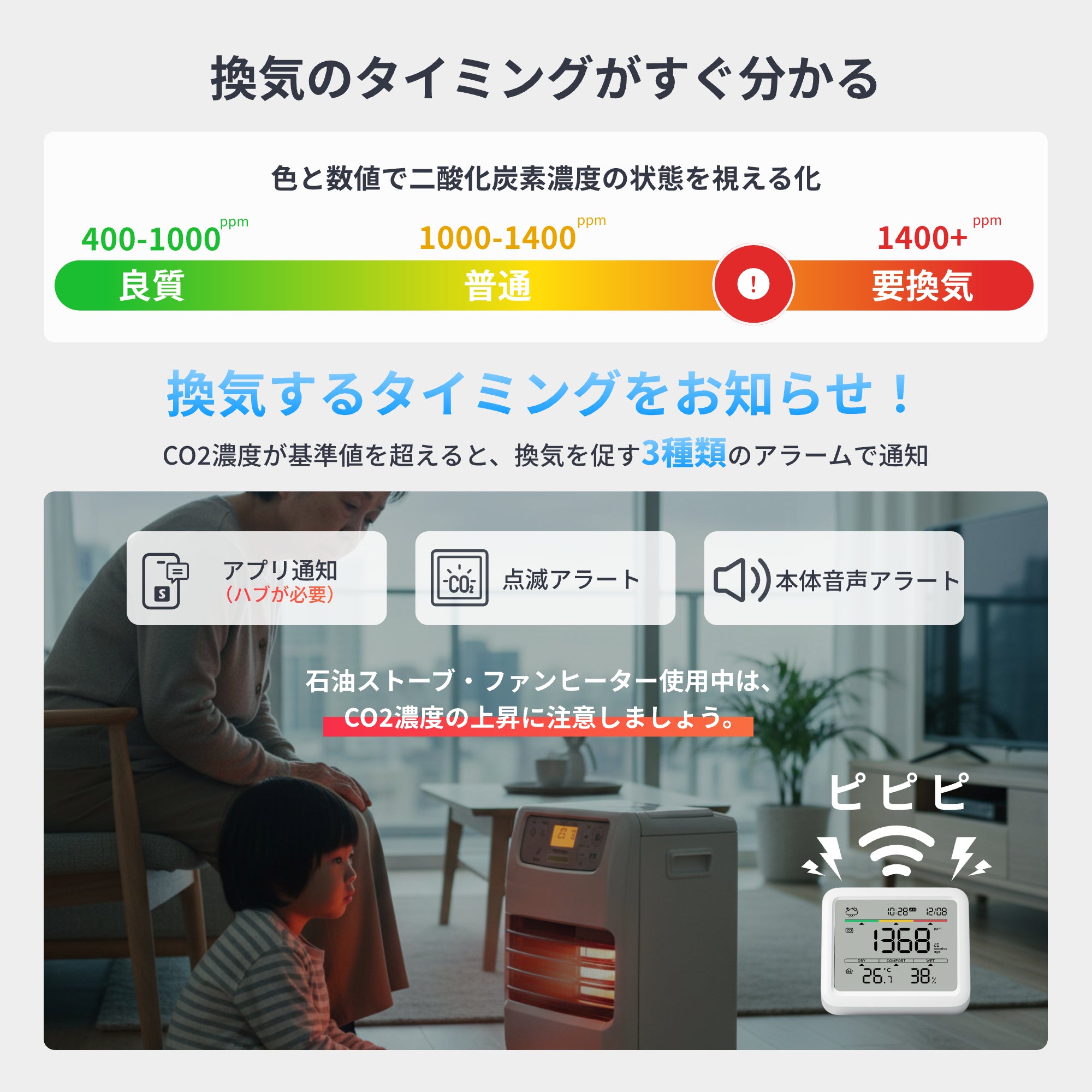 SwitchBot CO2センサー（温湿度計）